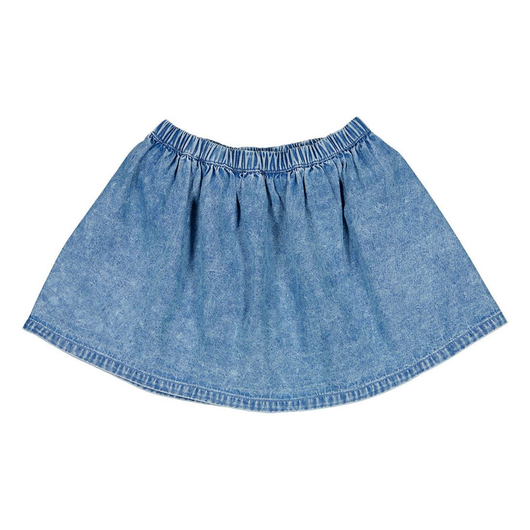 Louis Louise - Jupe Chambray Minette - Fille - Bleu jean