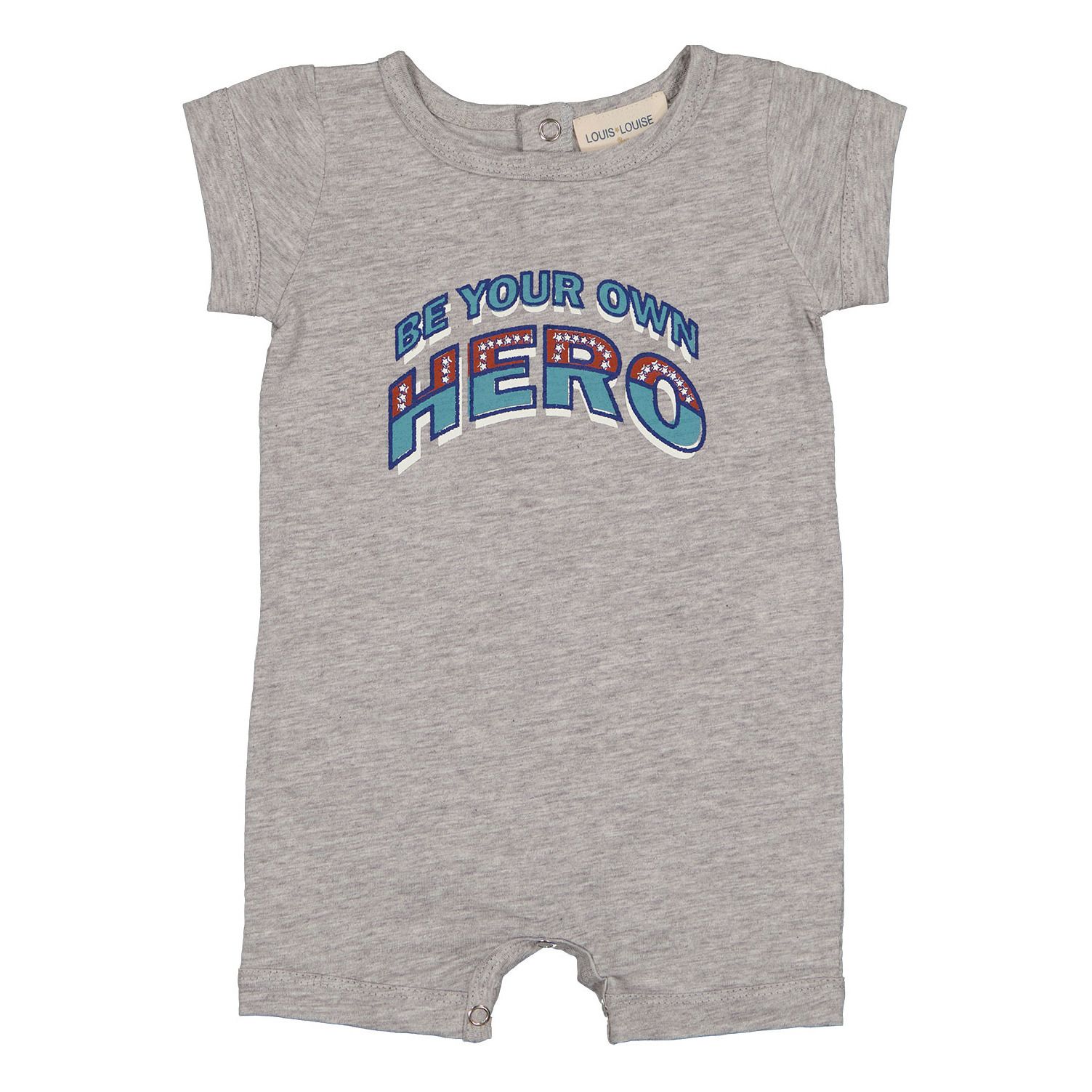 Louis Louise - Combishort Jersey Toto - Garçon - Gris chiné