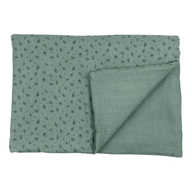 Lightweight Organic Cotton Blanket - 70 x 100cm Eucalyptus