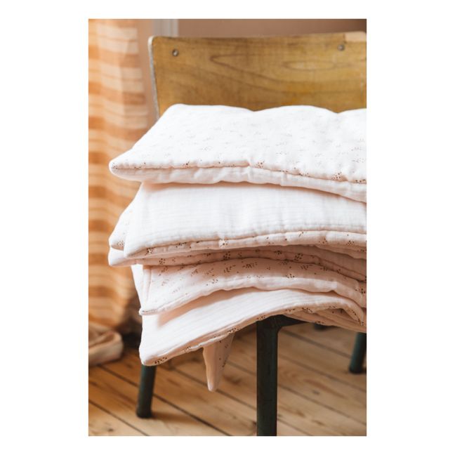 Lightweight Organic Cotton Blanket - 70 x 100cm Powder pink