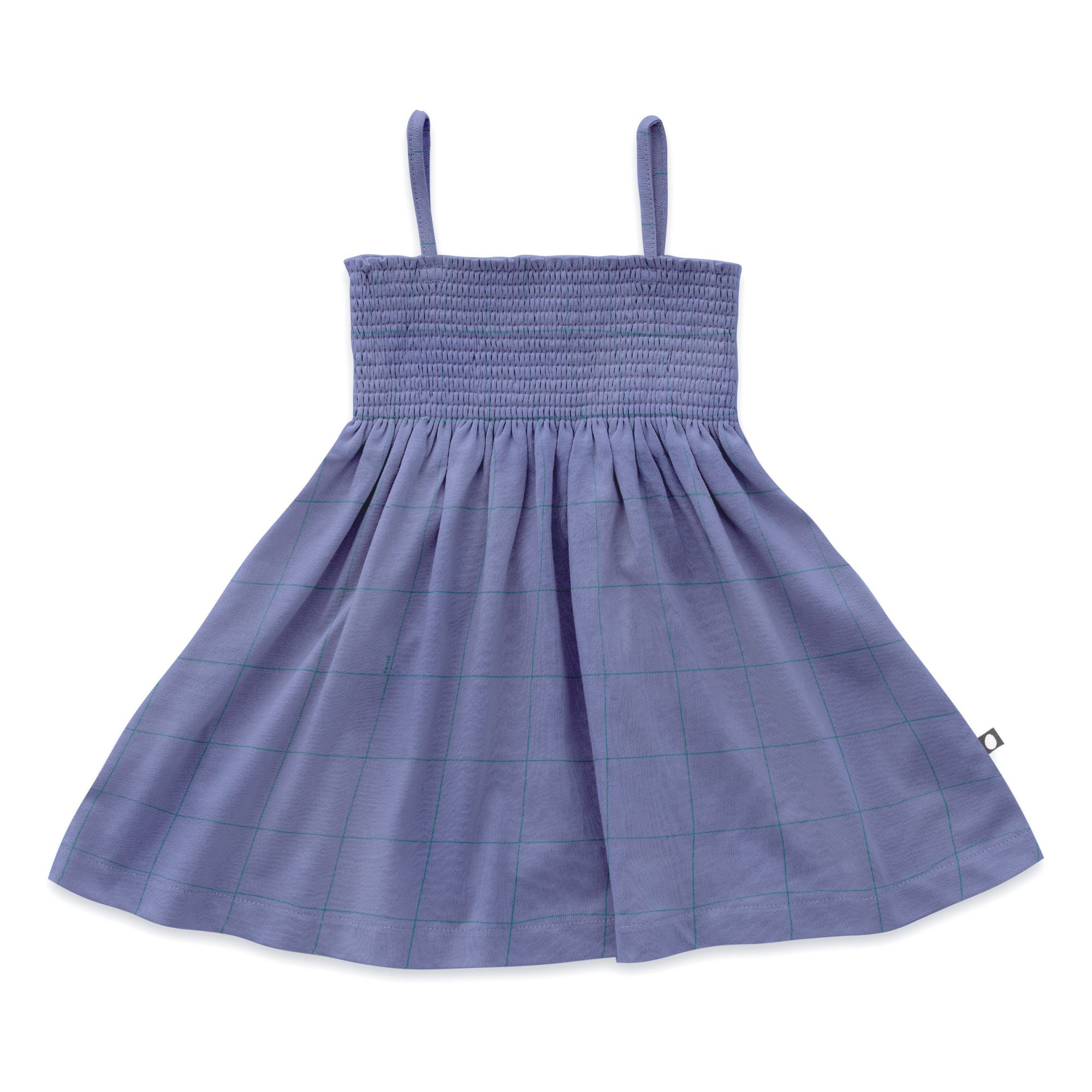 Oeuf NYC - Robe Carreaux Coton Pima Bio - Fille - Bleu
