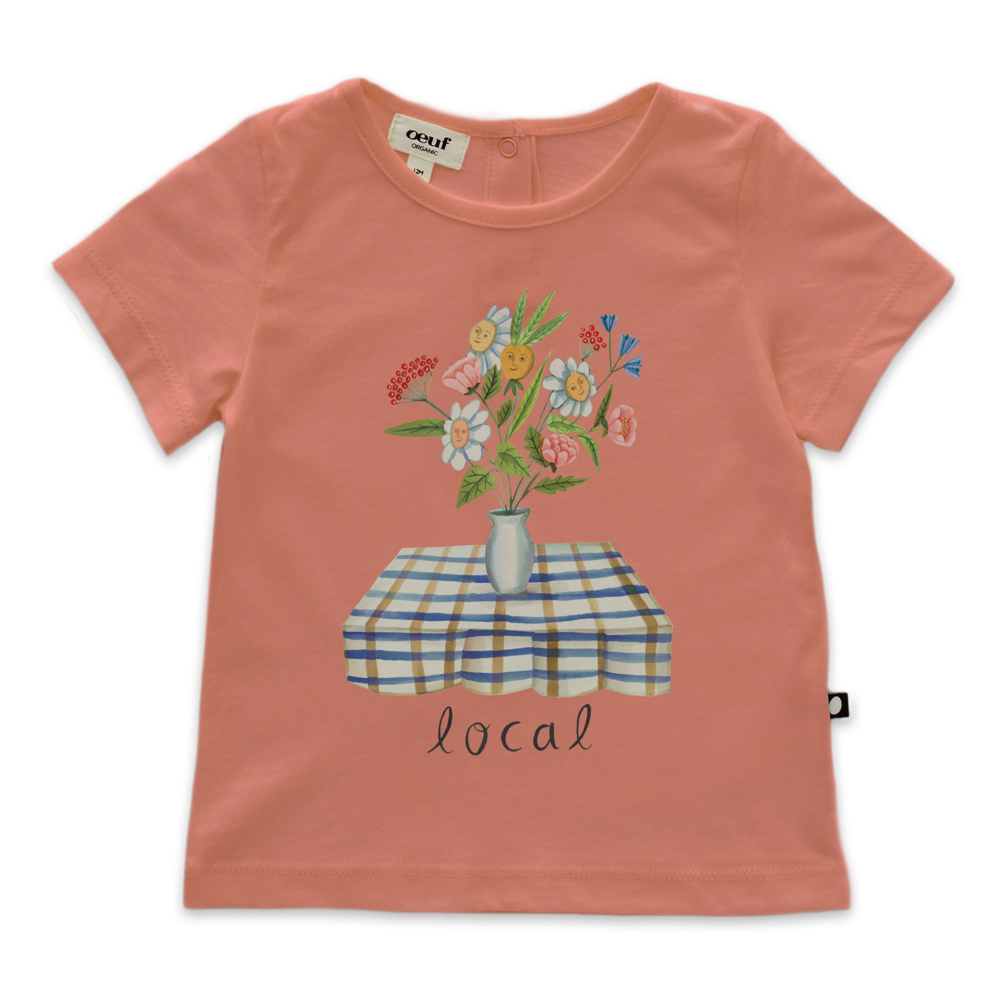 Oeuf NYC - T-shirt Local Bébé Coton Pima Bio - Fille - Rose