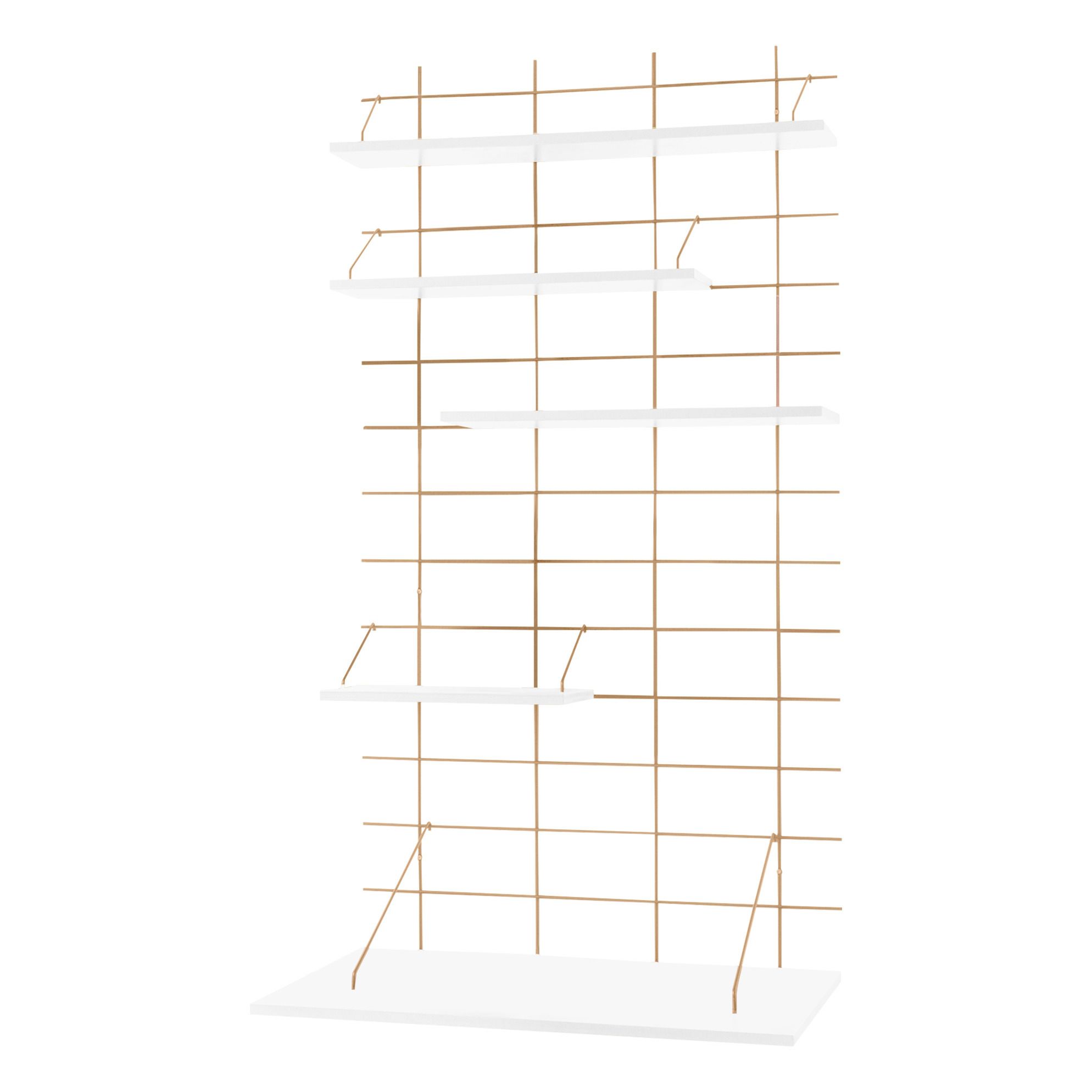 Gassien - Bureau 30 Lucile base laiton - Blanc