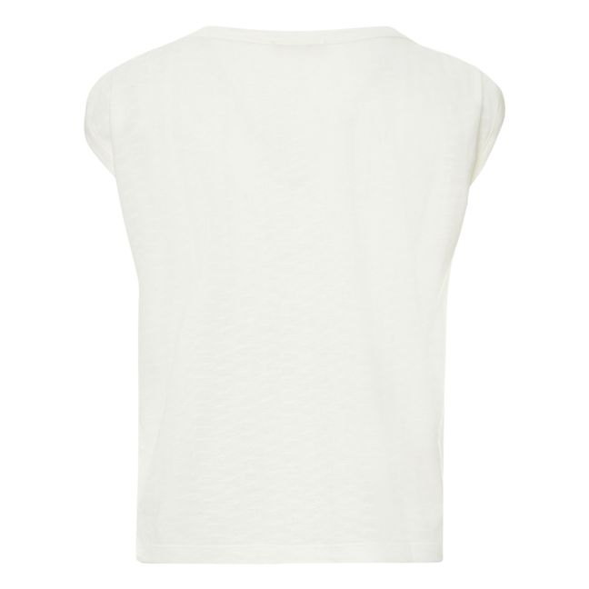 T-shirt Sixto Jacquard | Ecru