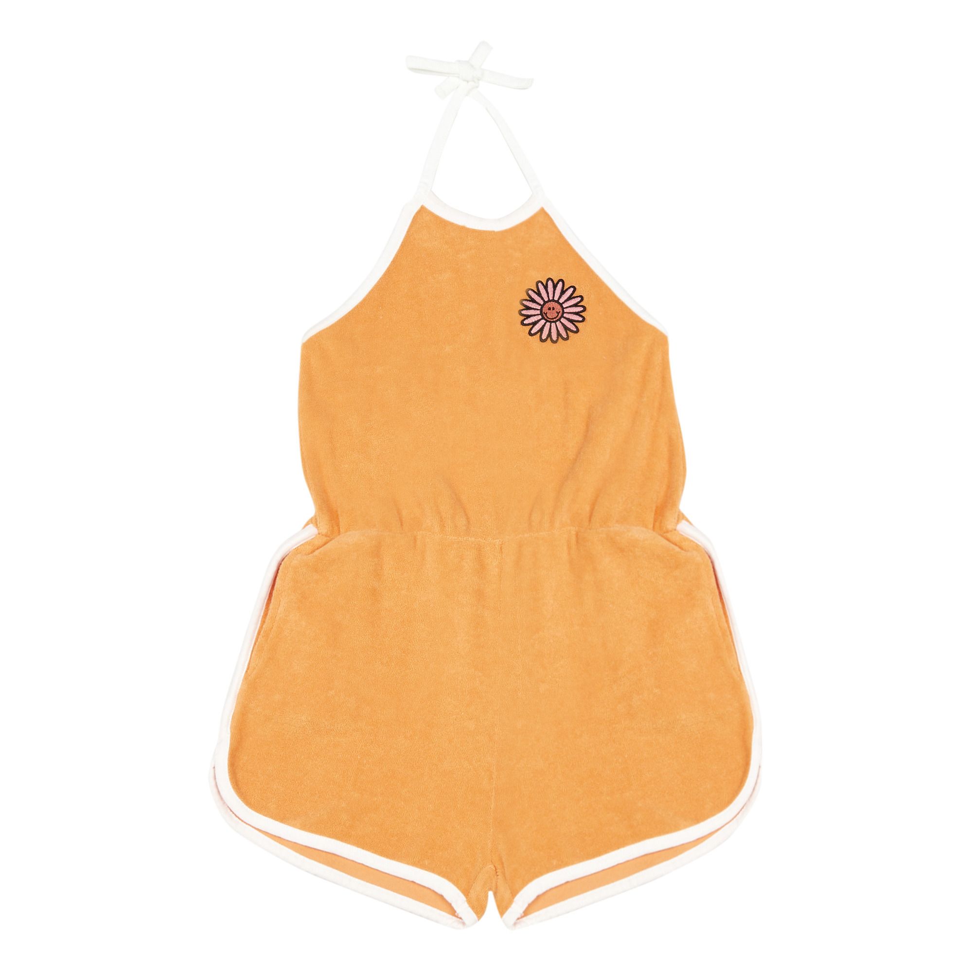 Hundred Pieces - Combishort Eponge Bio - Fille - Mandarine