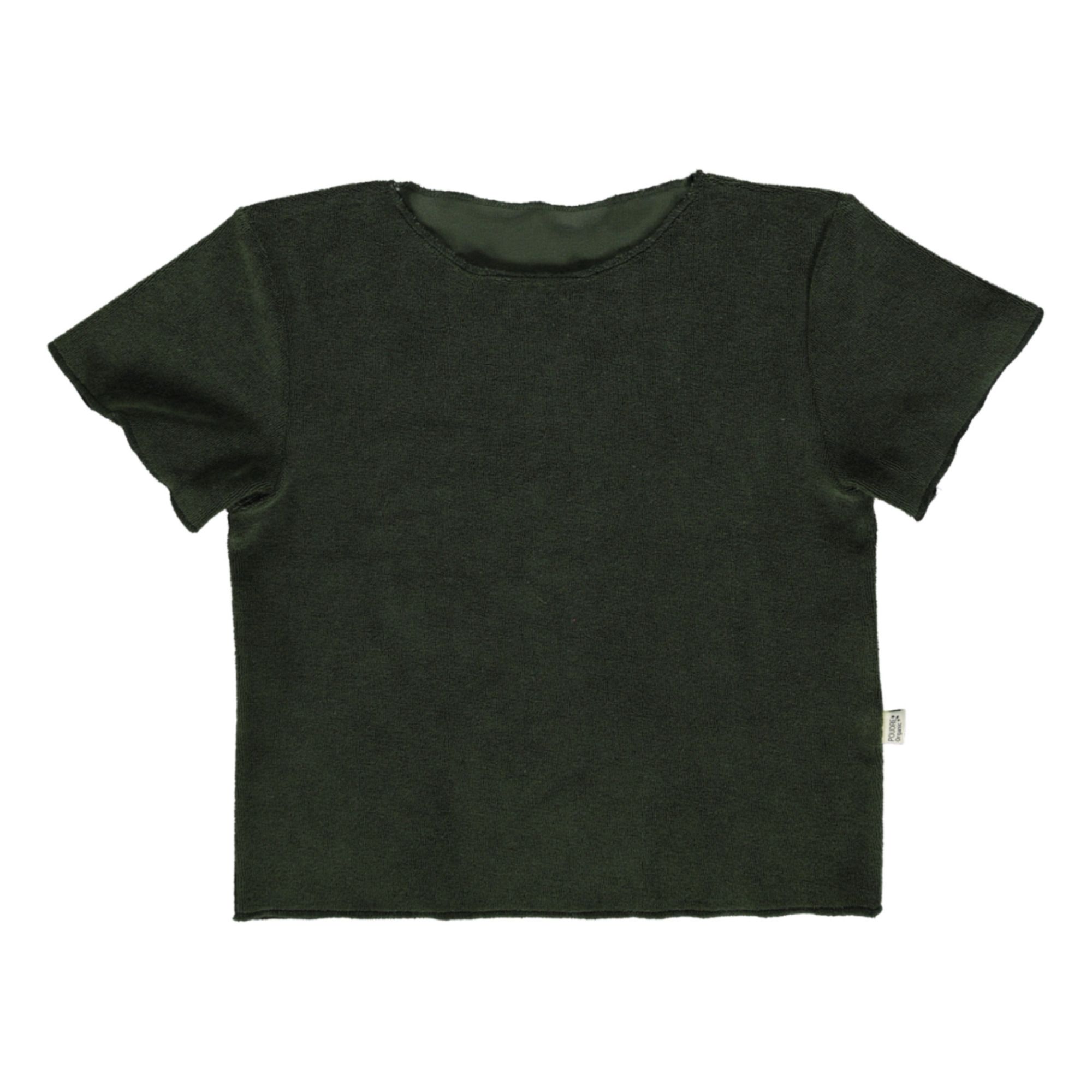 Poudre Organic - T-Shirt Eponge Coton Bio Bouleau - Fille - Vert foncé