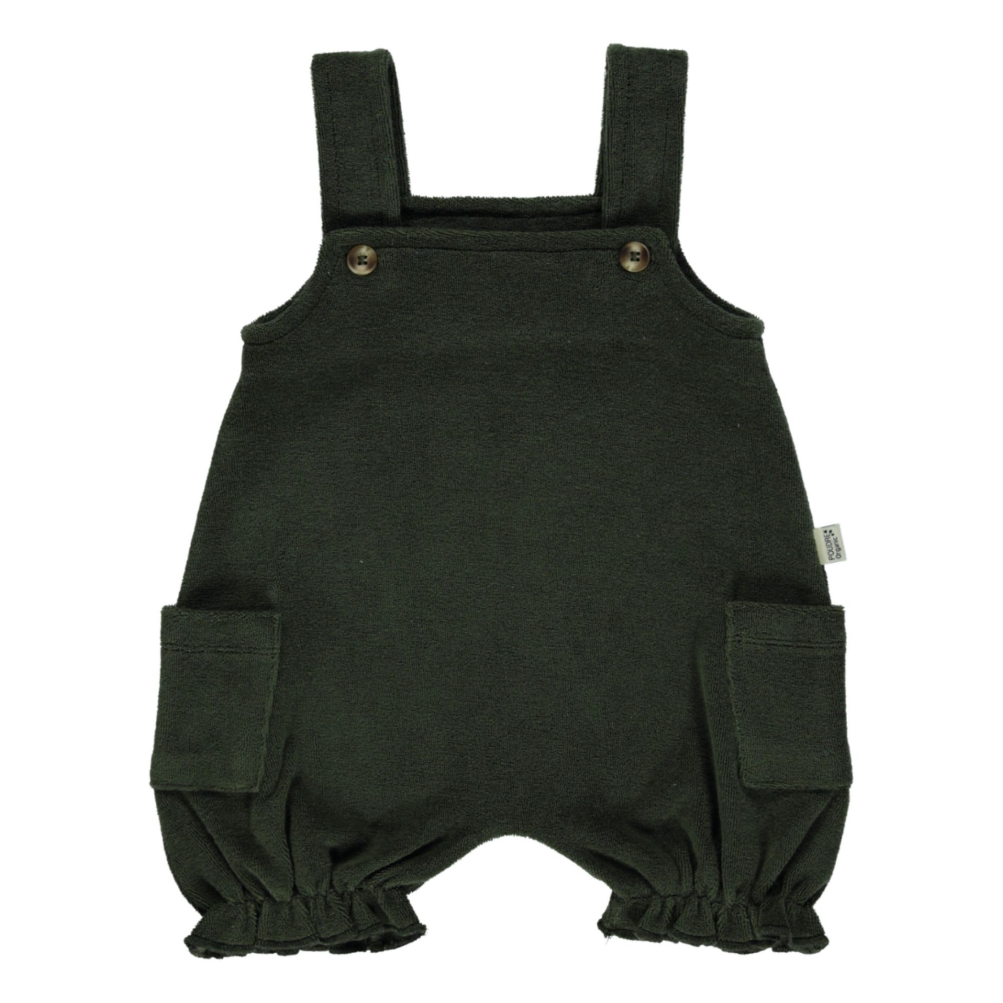 Poudre Organic - Combishort Eponge Coton Bio Cactus - Fille - Vert foncé