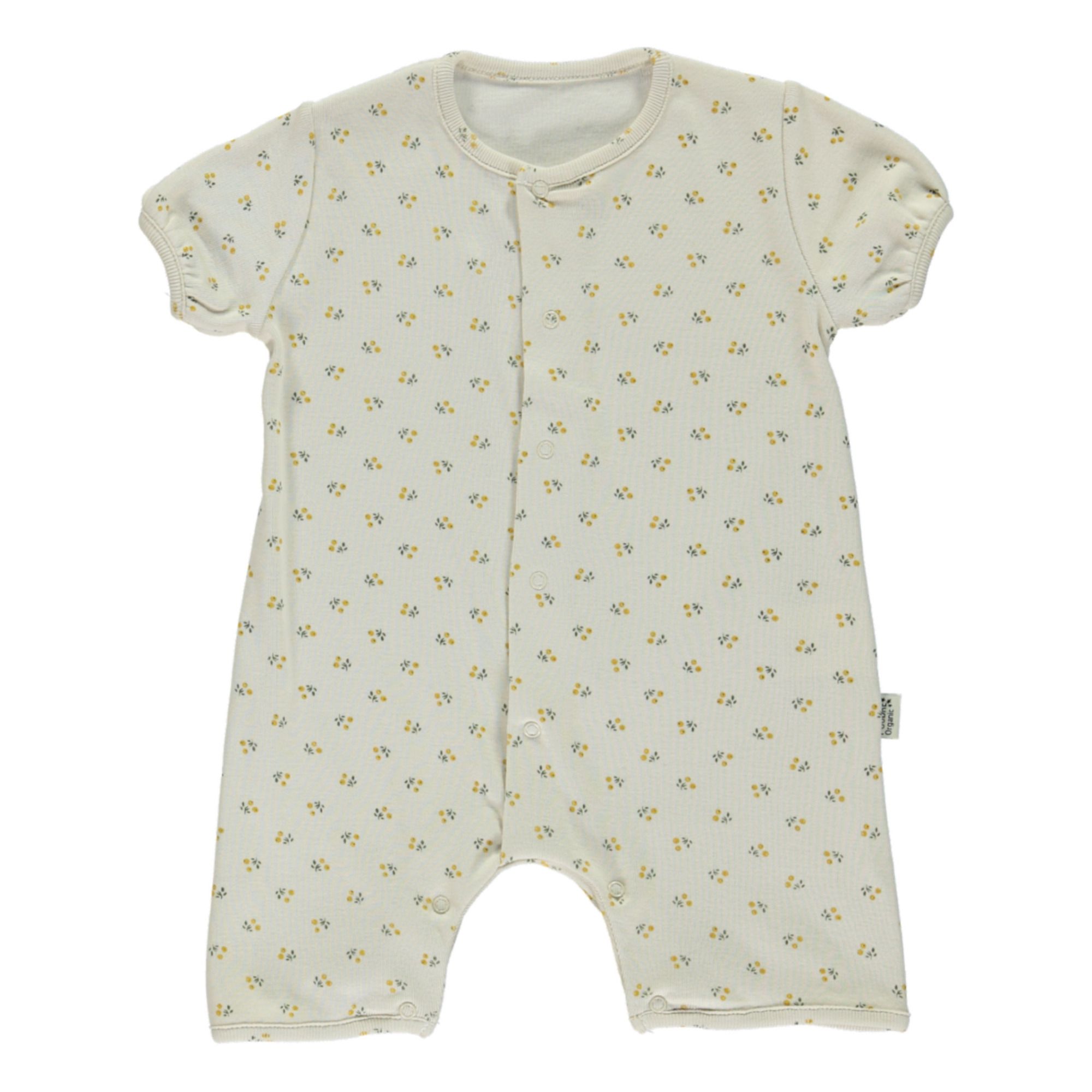 Poudre Organic - Combishort Coton Bio Fenouil - Fille - Miel