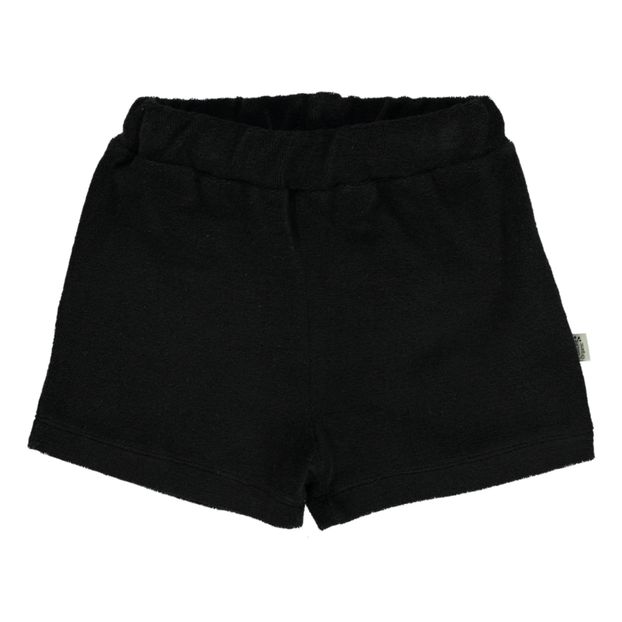 black terry cloth shorts