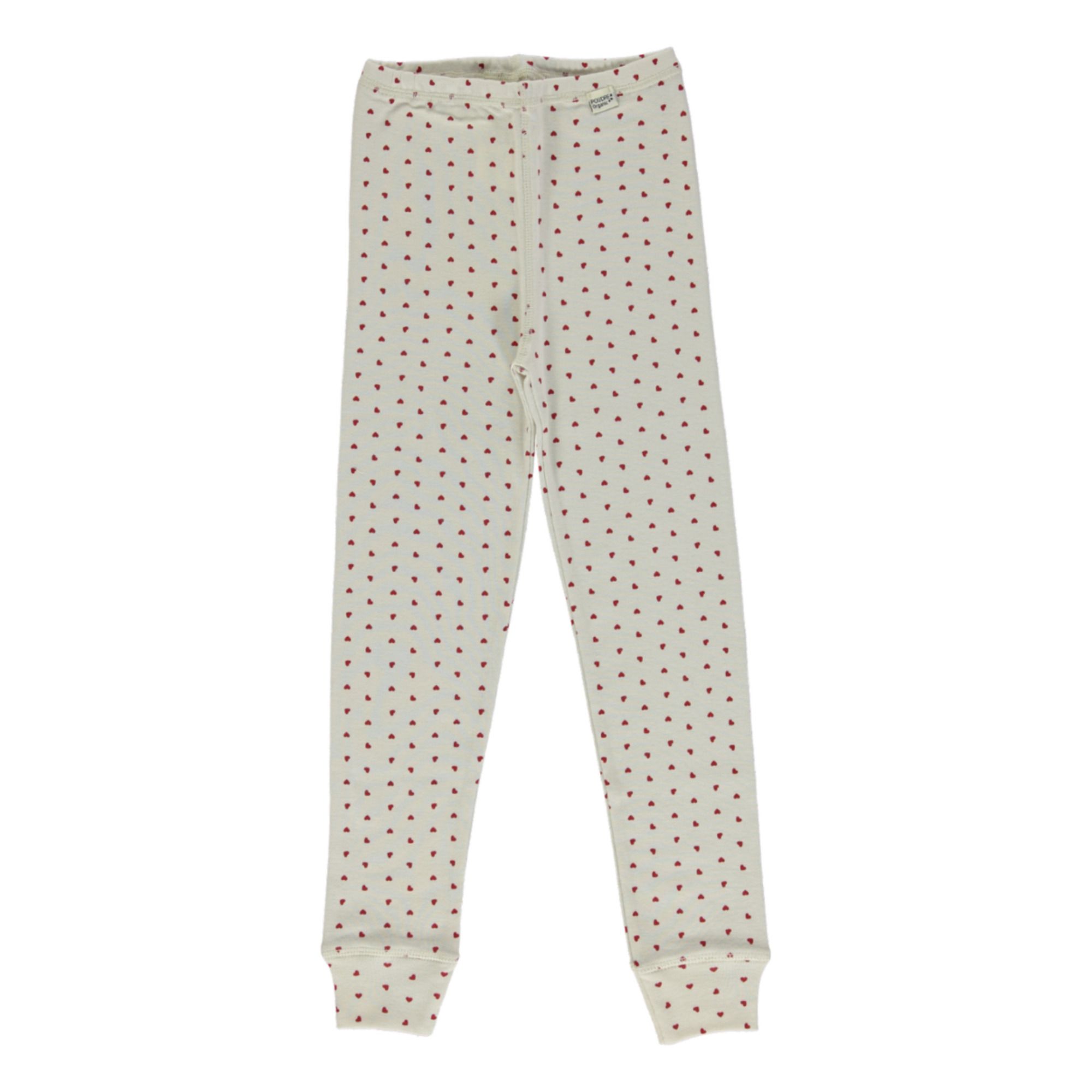 Poudre Organic - Legging Coton Bio Basilic - Fille - Rouge