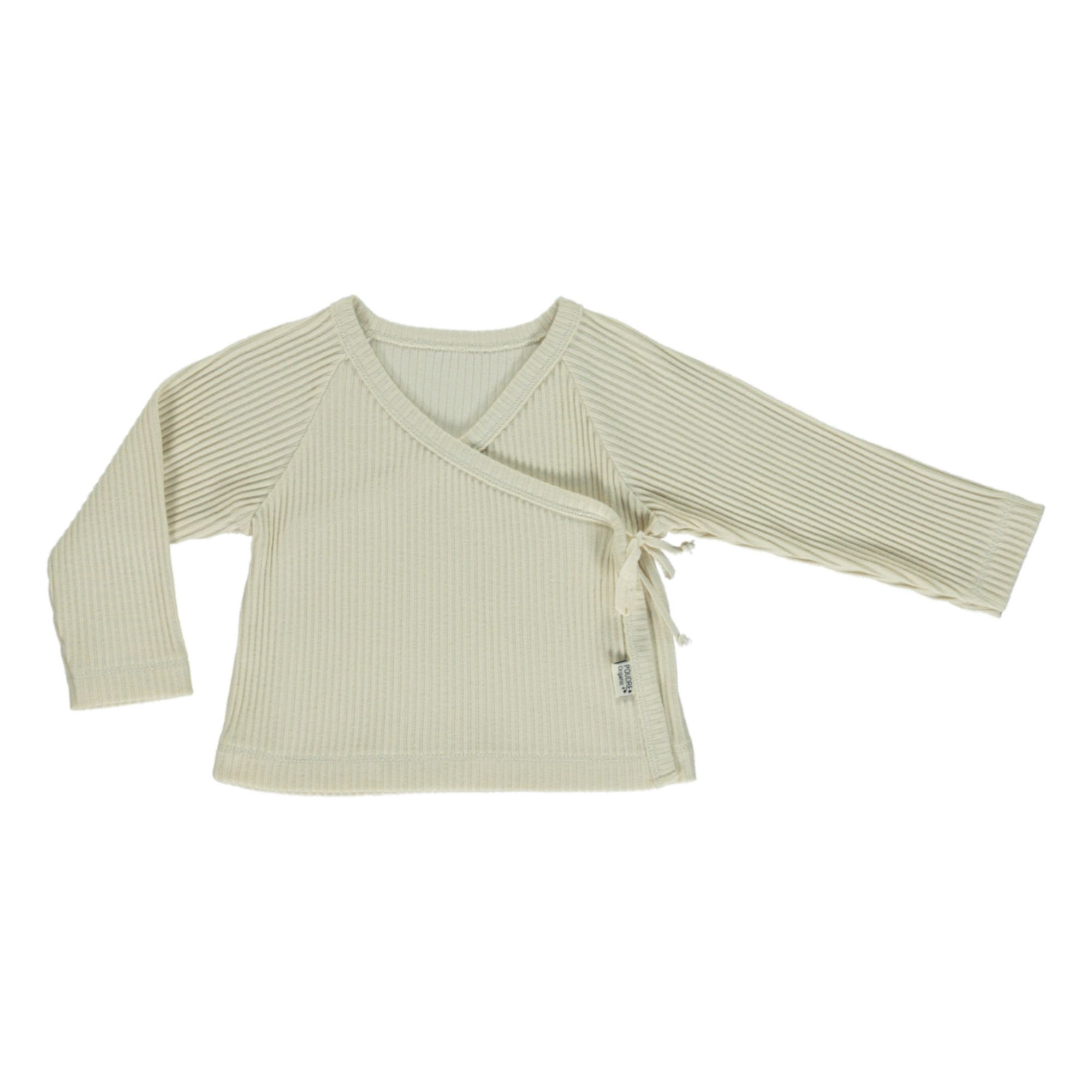 Poudre Organic - Cache CÅ“ur Côtelé Coton Bio Crocus - Fille - Blanc cassé