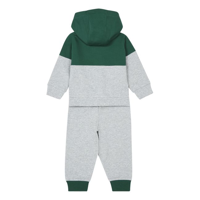 Ensemble Pantalon et Veste à Capuche Bicolore | Gris
