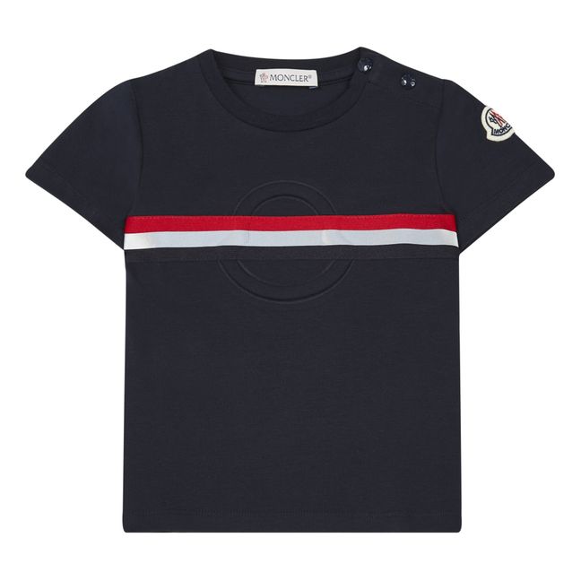Maglia Buttoned T-Shirt  Navy blue