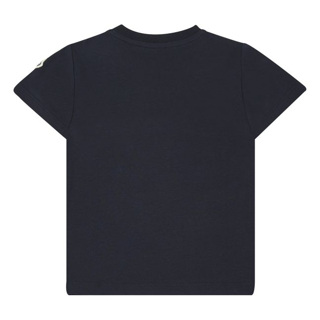 Maglia Buttoned T-Shirt  Navy blue
