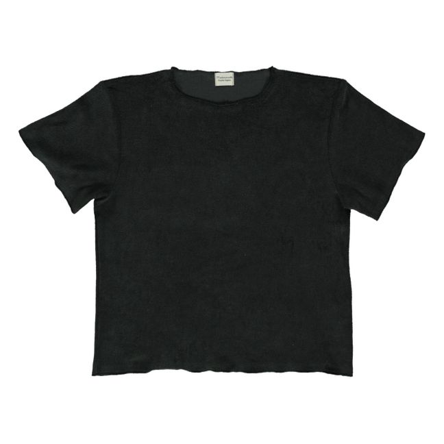 Camiseta Esponja algodón orgánico Bouleau Negro
