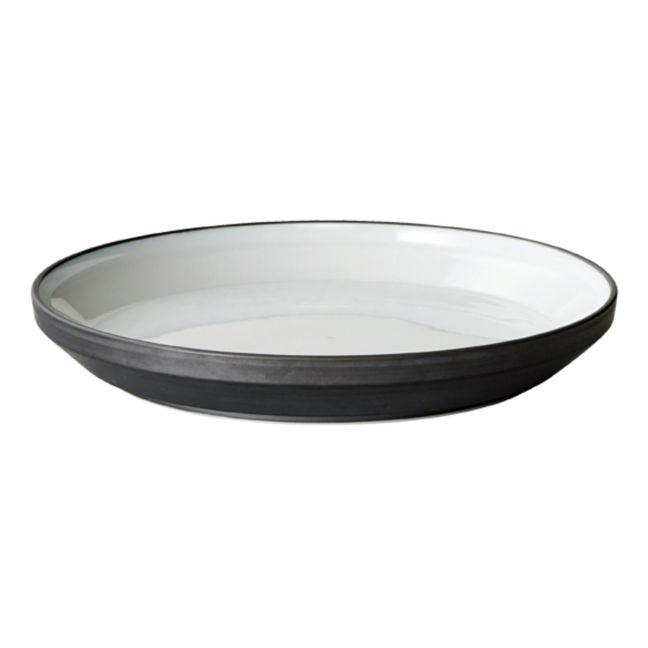 Piatto, modello: Rim, in porcellana | Nero