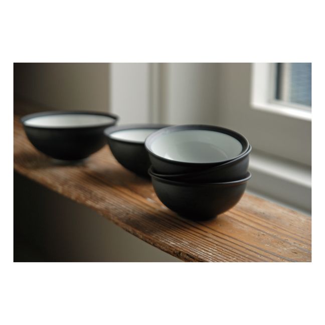 Rim Porcelain Bowl Black