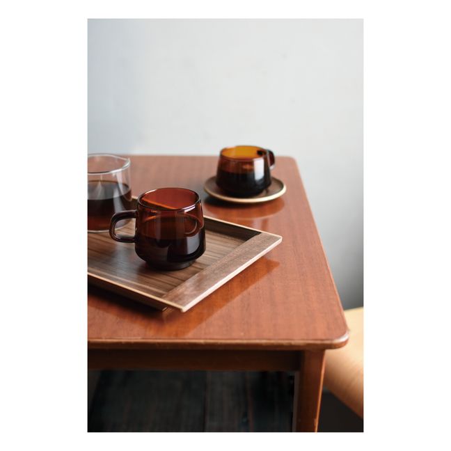 Tasse Sépia aus Glas | Bernstein