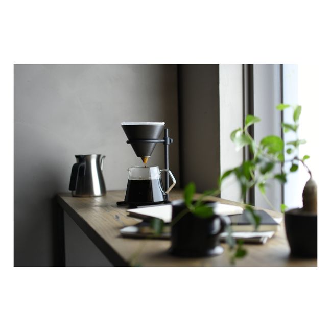 Slow Coffee Cup Set - 4 Cups | Black