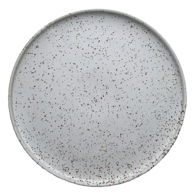 Assiette Inka en porcelaine - Set de 2 | Blanc