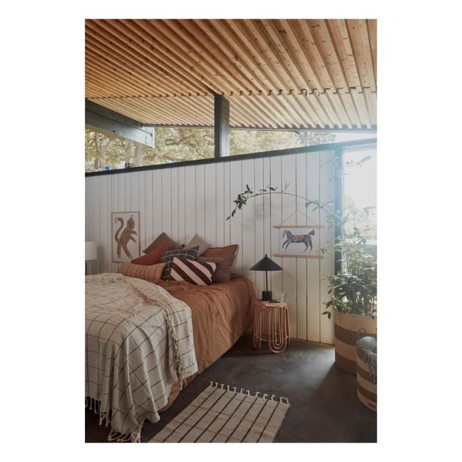 Cuscino, modello: Kyoto, in cotone bio | Grigio antracite