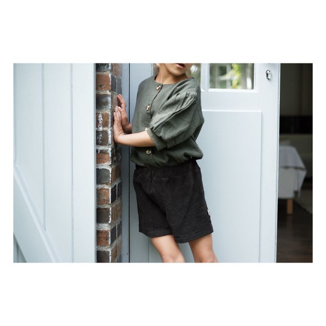 Bluse Bio-Baumwolle Birne | Dunkelgrün