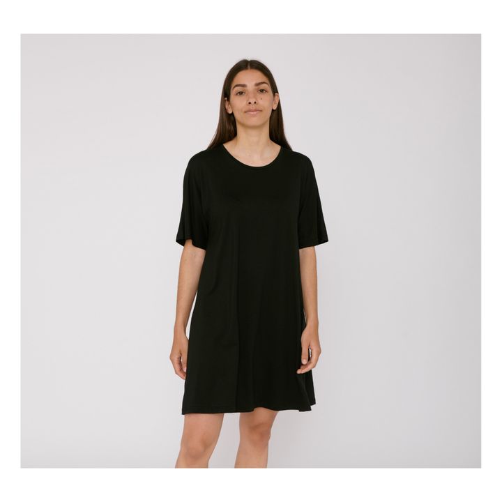 T-Shirt Tencel Lite Dress  Black- Product image n°1