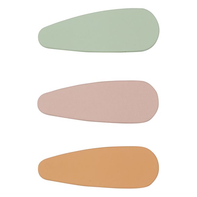 Haarspange im 3er-Set Snap Matte Clip | Mauve