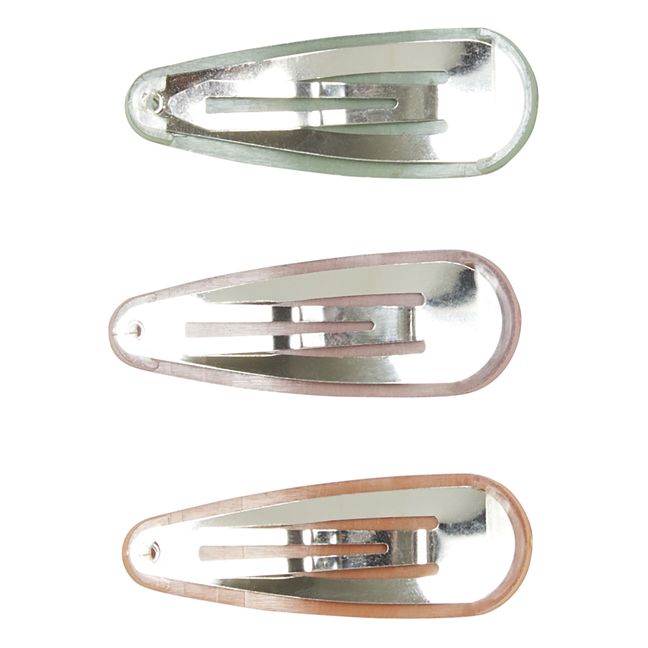Lot de 3 Barrettes Snap Matte Clip | Mauve