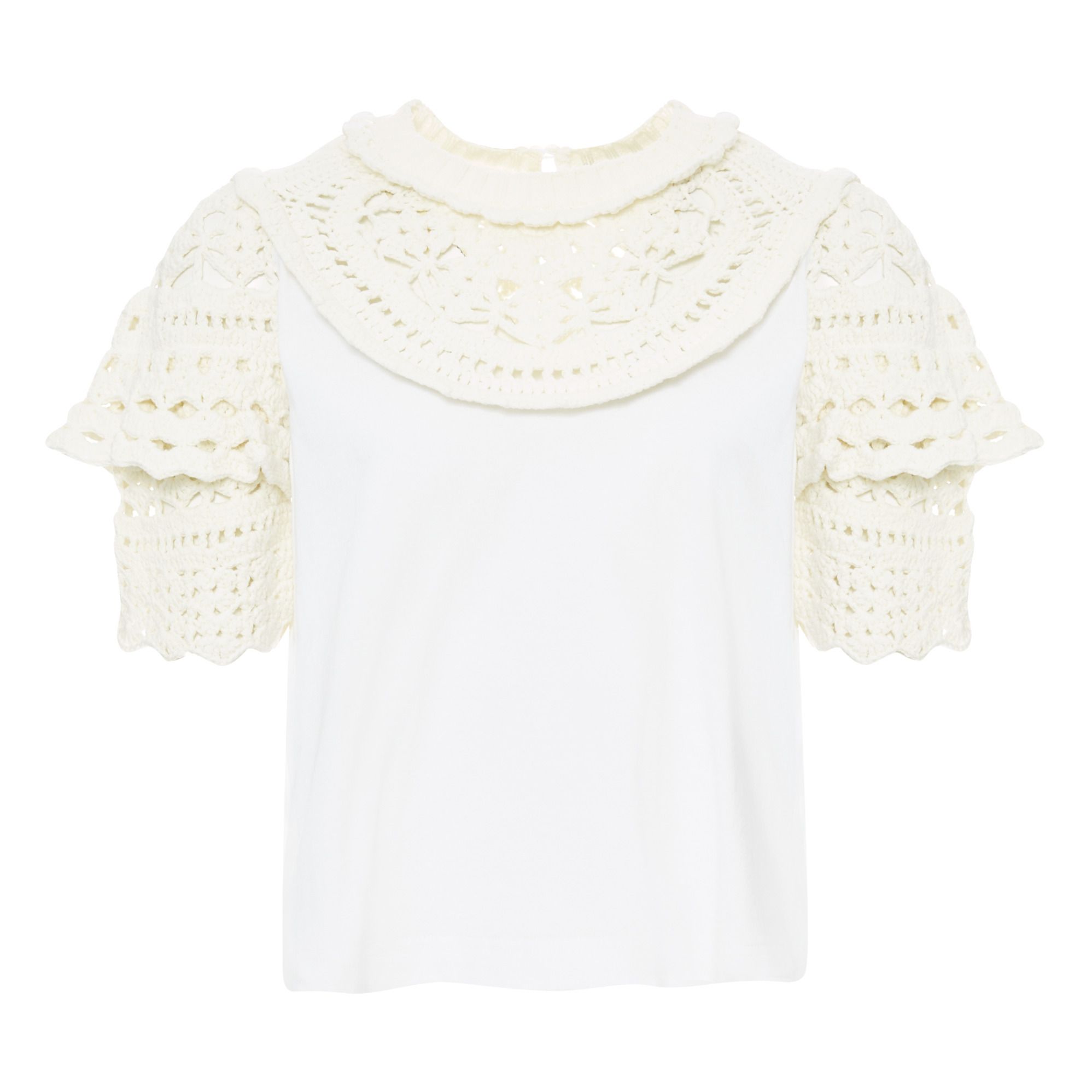 Sea NY - Top Cléo Crochet - Femme - Blanc
