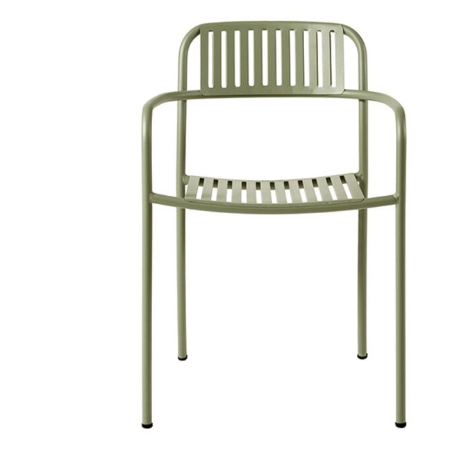 Chaise outdoor Patio en inox | Vert olive