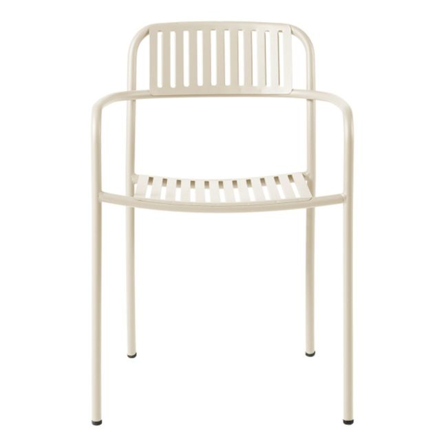 Silla outdoor Patio en acero inoxidable | Marfil