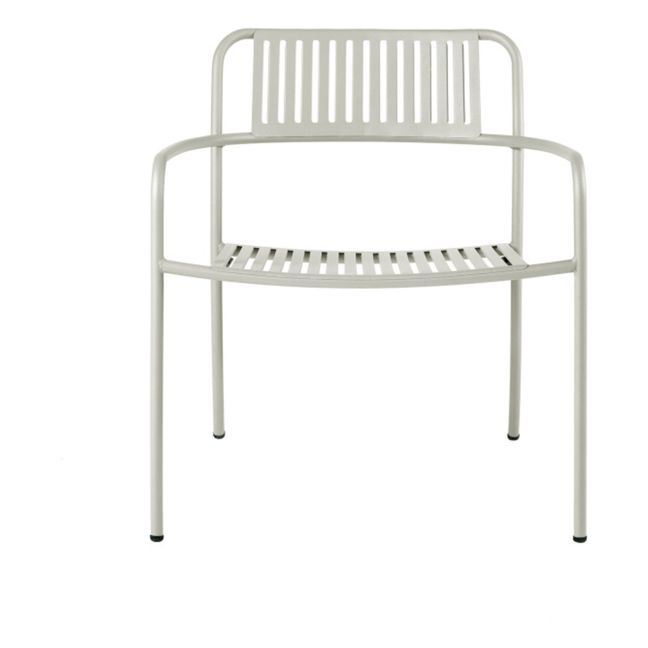 Sillón outdoor Patio en inox | Gris soie