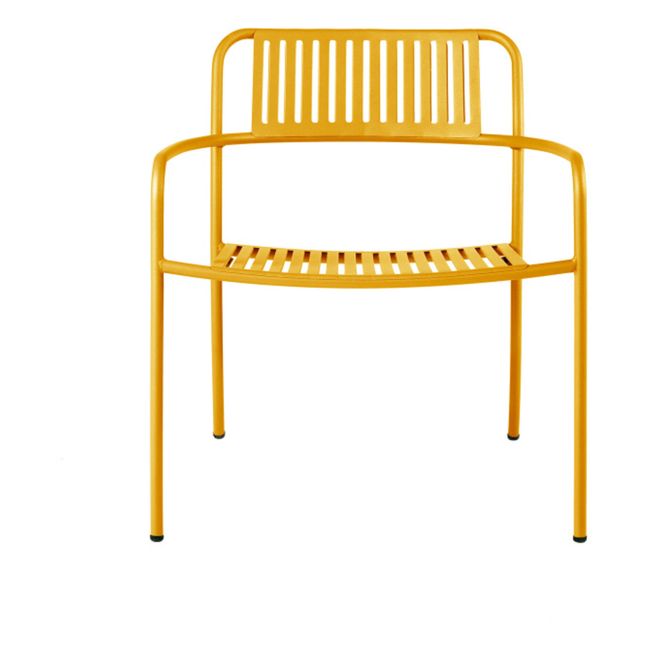 Patio Stainless Steel Outdoor Lounge Chair  | Mustard