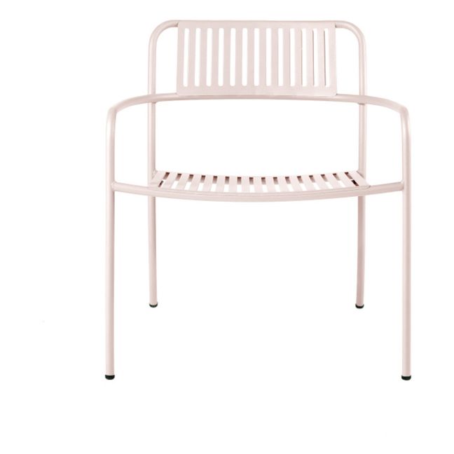 Poltrona da esterni, modello: Patio, in acciaio inox | Rosa incarnato