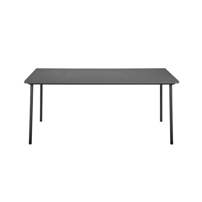 Table outdoor Patio en inox - 200x100 cm Gris graphite