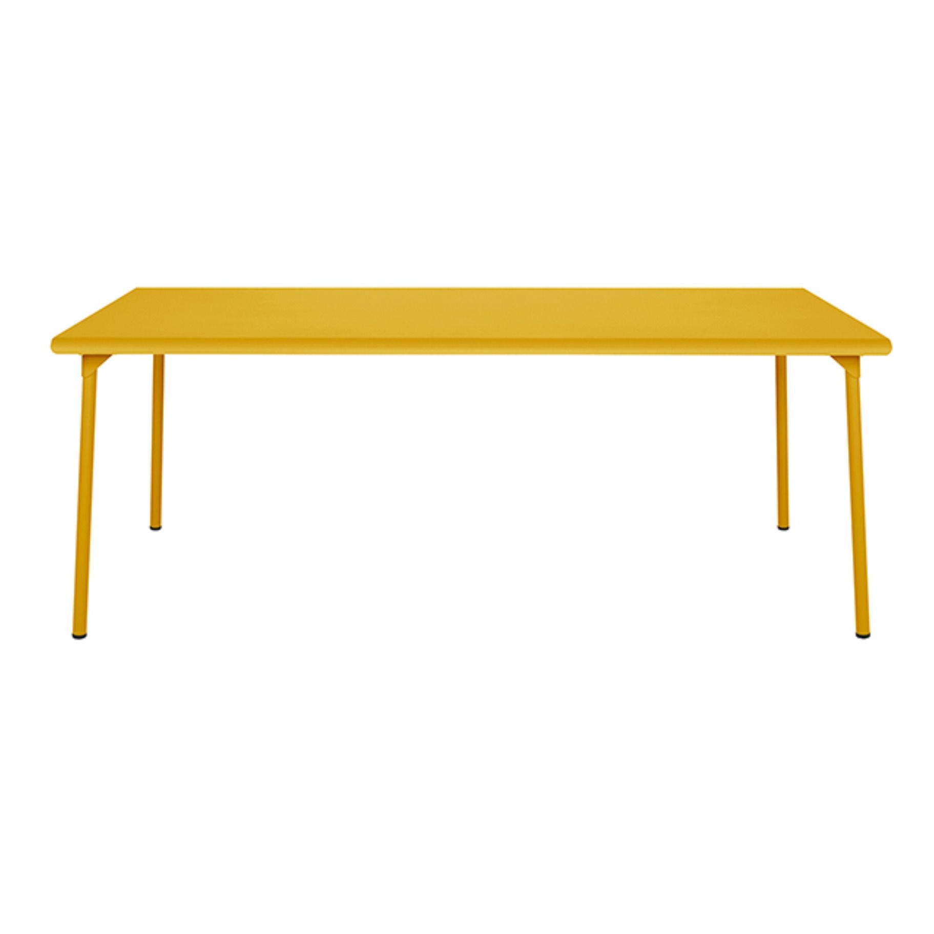 Tolix - Table outdoor Patio en inox - 200x100 cm - Jaune moutarde
