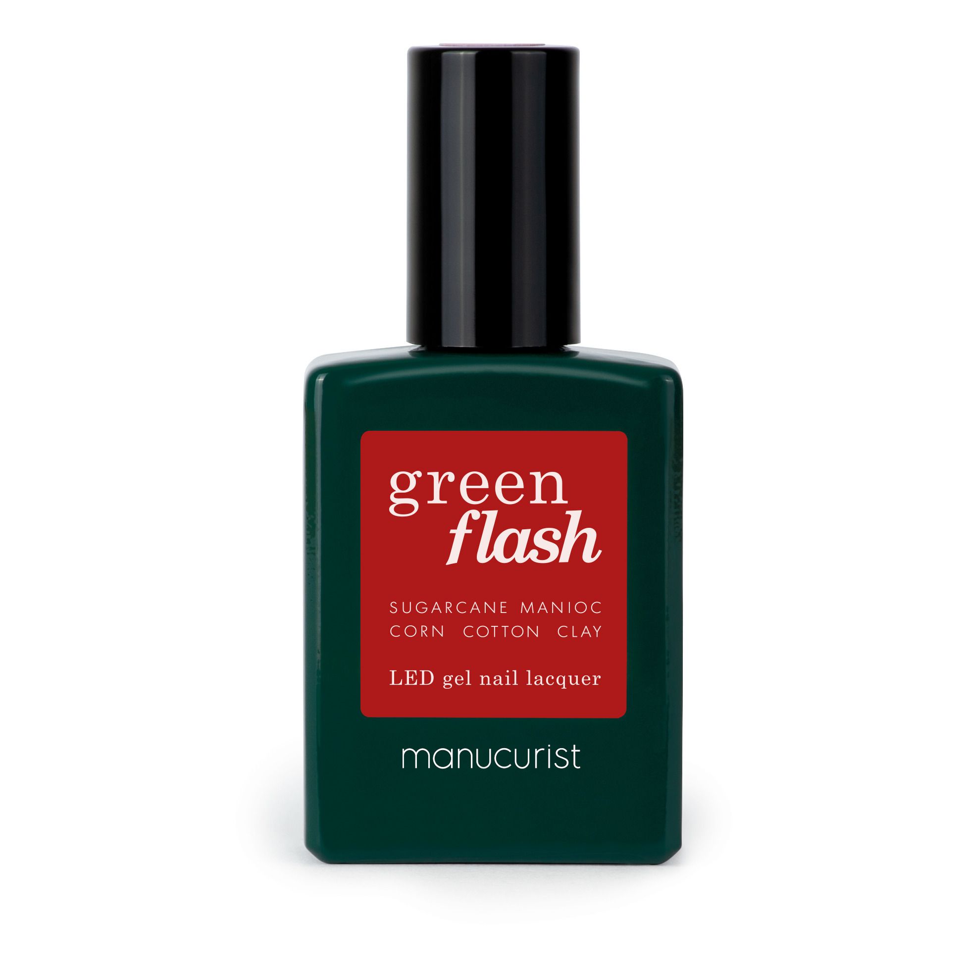 Manucurist - Vernis à ongles semi-permanent Green Flash - 15 ml - Red cherry