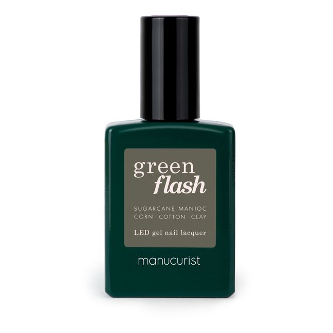 Green Flash Semi-Permanent Nail Polish - 15ml | Khaki