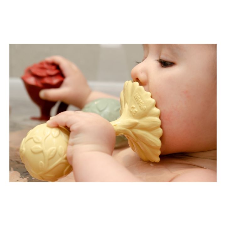 Daisy Teething Rattle | Pale yellow- Product image n°5