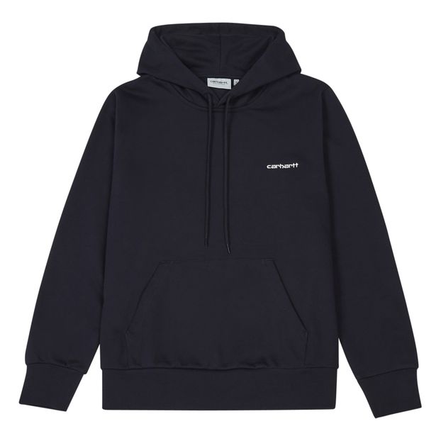 SWEAT CAPUCHE CARHARTT Wip NOIR LOGO BRODE