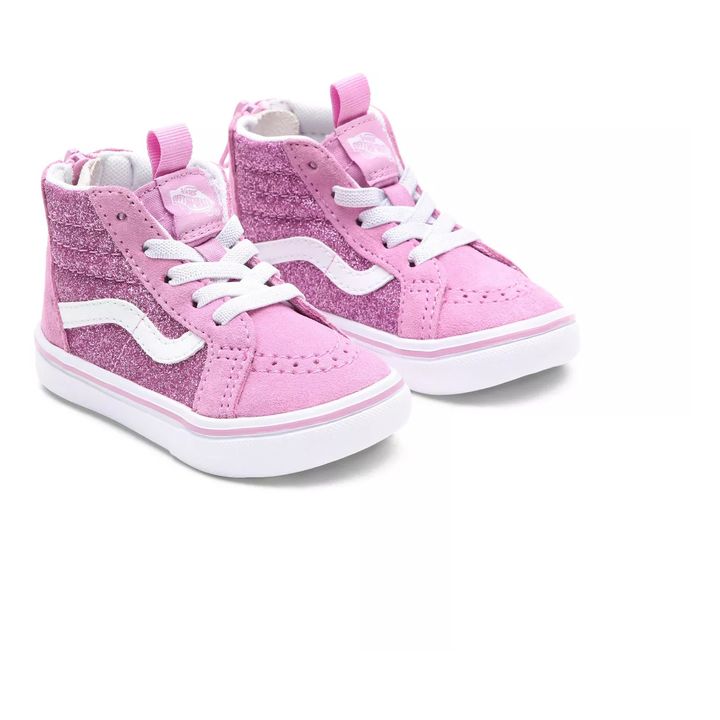 Baby pink shop sk8 hi vans