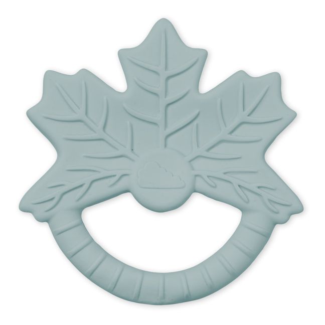Leaf Teething Ring | Grey blue