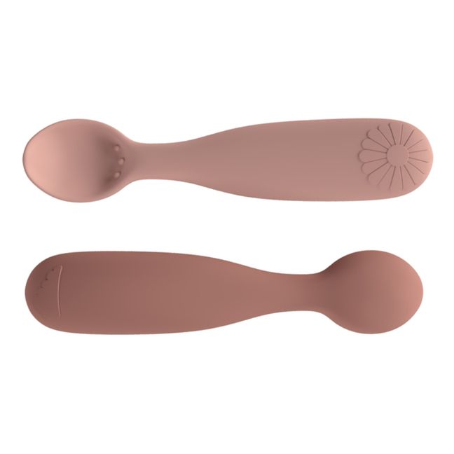 Flower Silicone Spoons - Set of 2 | Pink