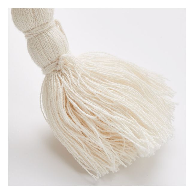 Coussin chevrons | Blanc cassé