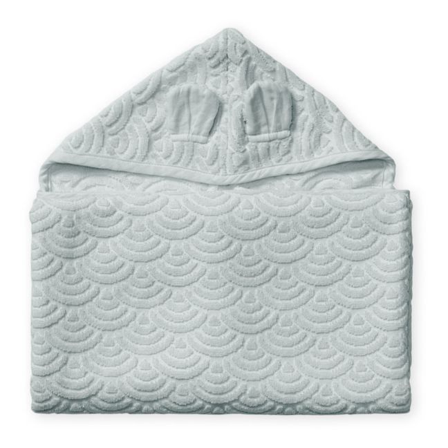 Organic Cotton Rabbit Bath Towel Grey