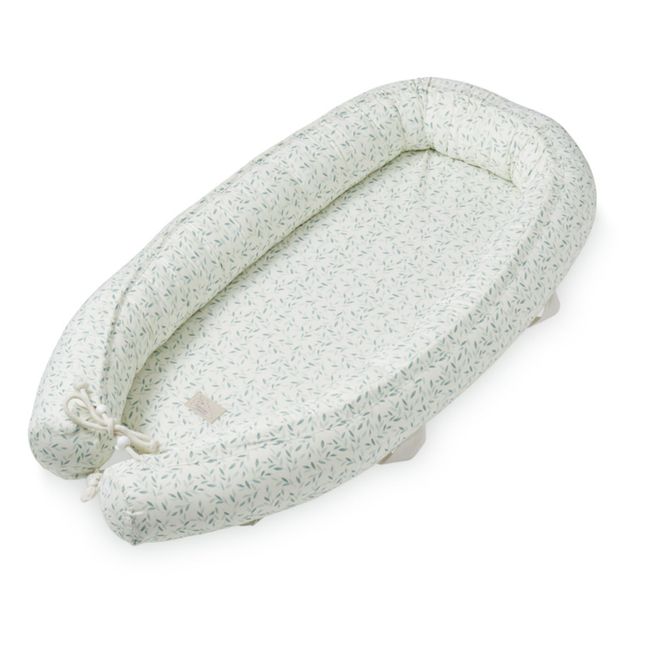 Green Leaves Organic Cotton Baby Nest | Sage