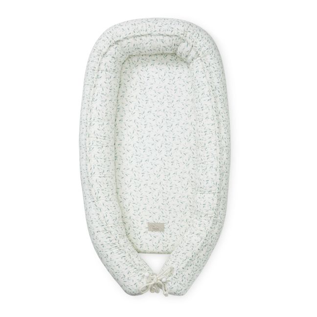 Green Leaves Organic Cotton Baby Nest | Sage