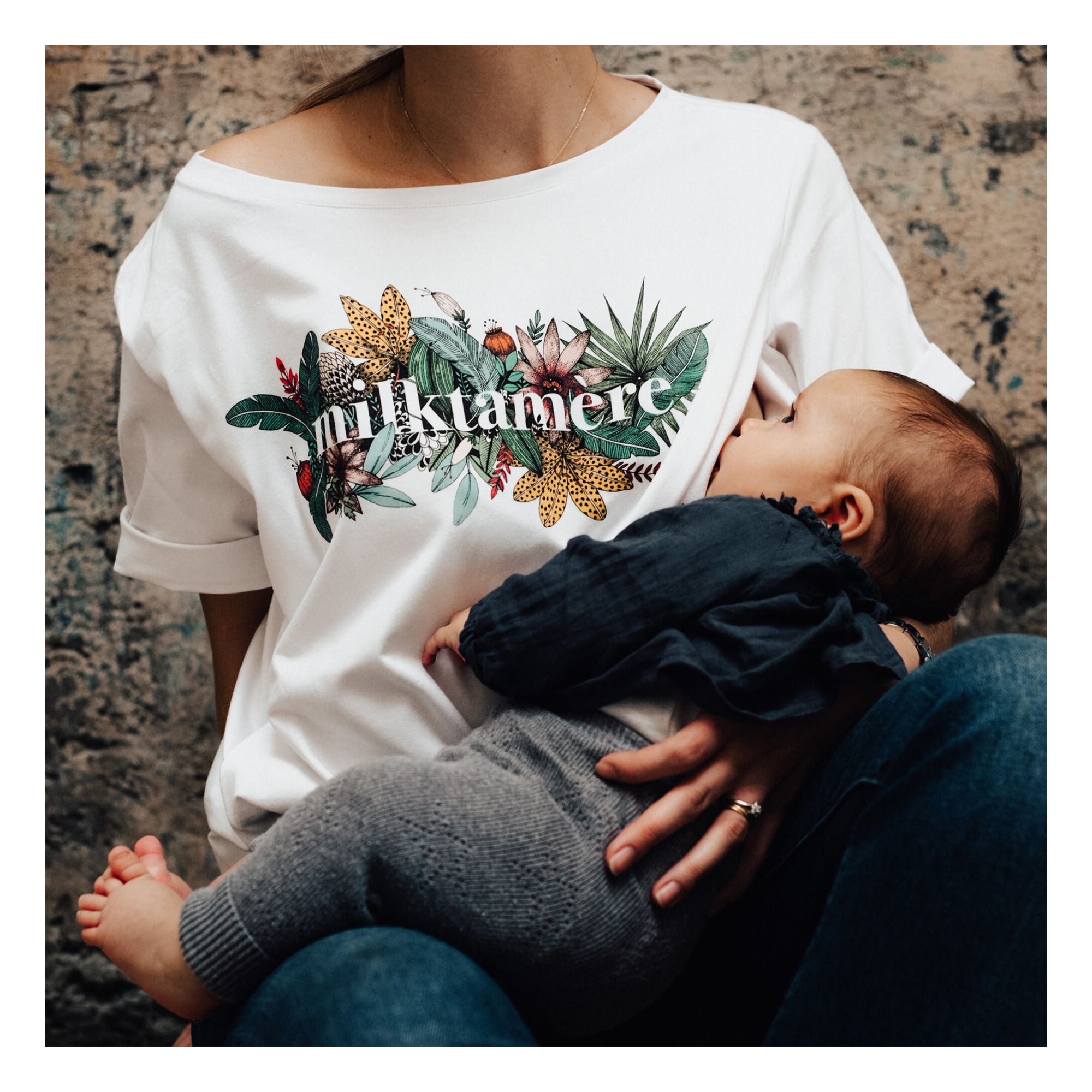 Milktamère Breastfeeding T-shirt White- Product image n°3