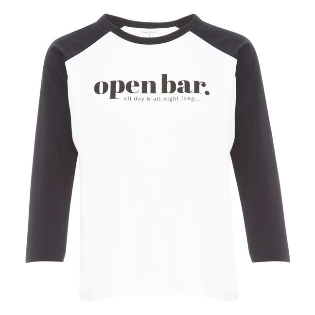T-Shirt da allattamento, modello: Open bar Bianco